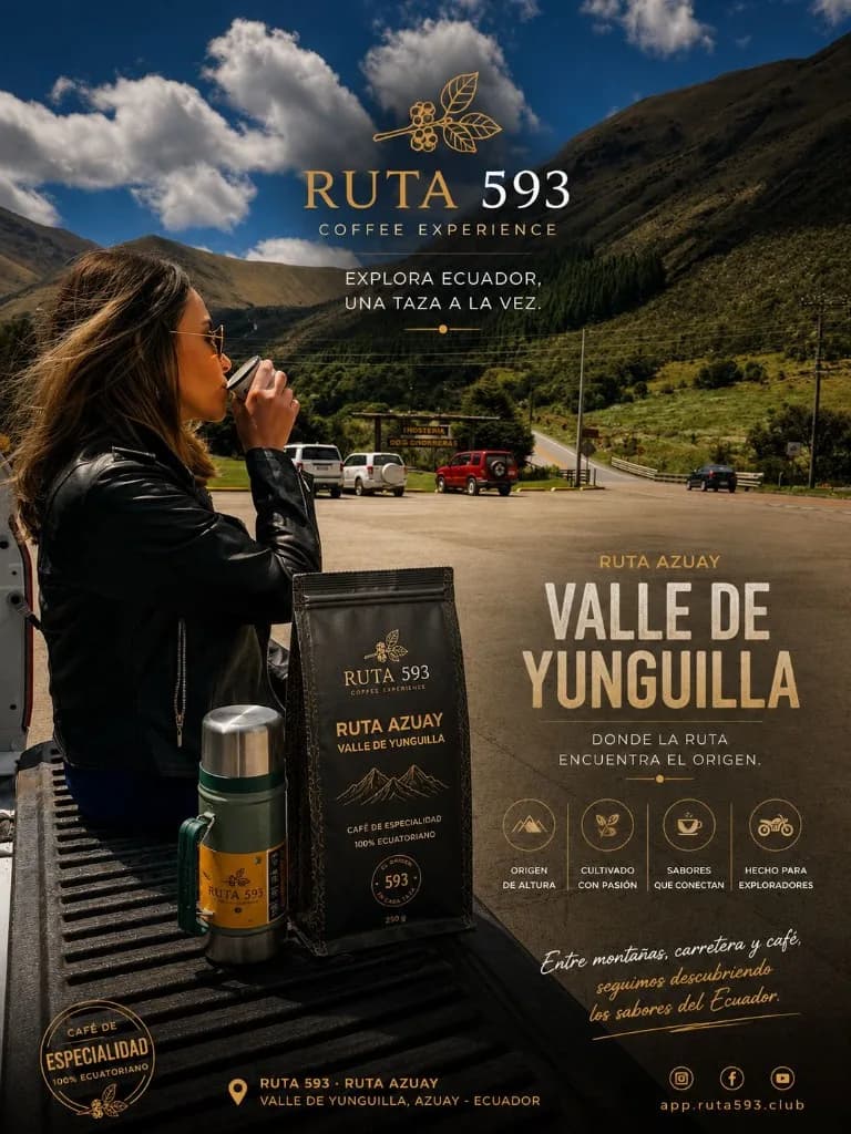 RUTA AZUAY Valle de Yunguilla: donde la ruta encuentra el origen — pieza promocional RUTA 593